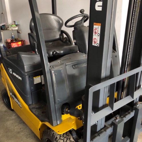 XE NÂNG ĐIỆN KOMATSU 1.5 TẤN, KHUNG 4.0 MÉT