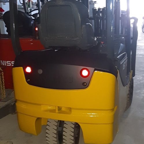 XE NÂNG ĐIỆN KOMATSU 1.5 TẤN , KHUNG 4.5 MÉT