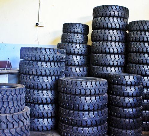 vỏ đặc xe nâng dầu